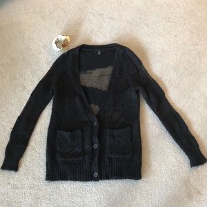 Cardigan w/ Cutouts + Mesh Fabric  🍬 3/$60 🍬